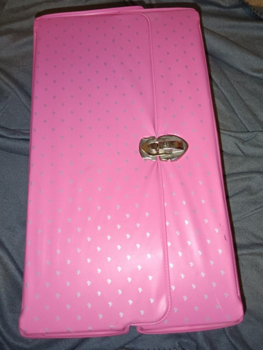 VTG Barbie Pink & Silver Fashion Doll Case 1985 - Picture 7 of 10